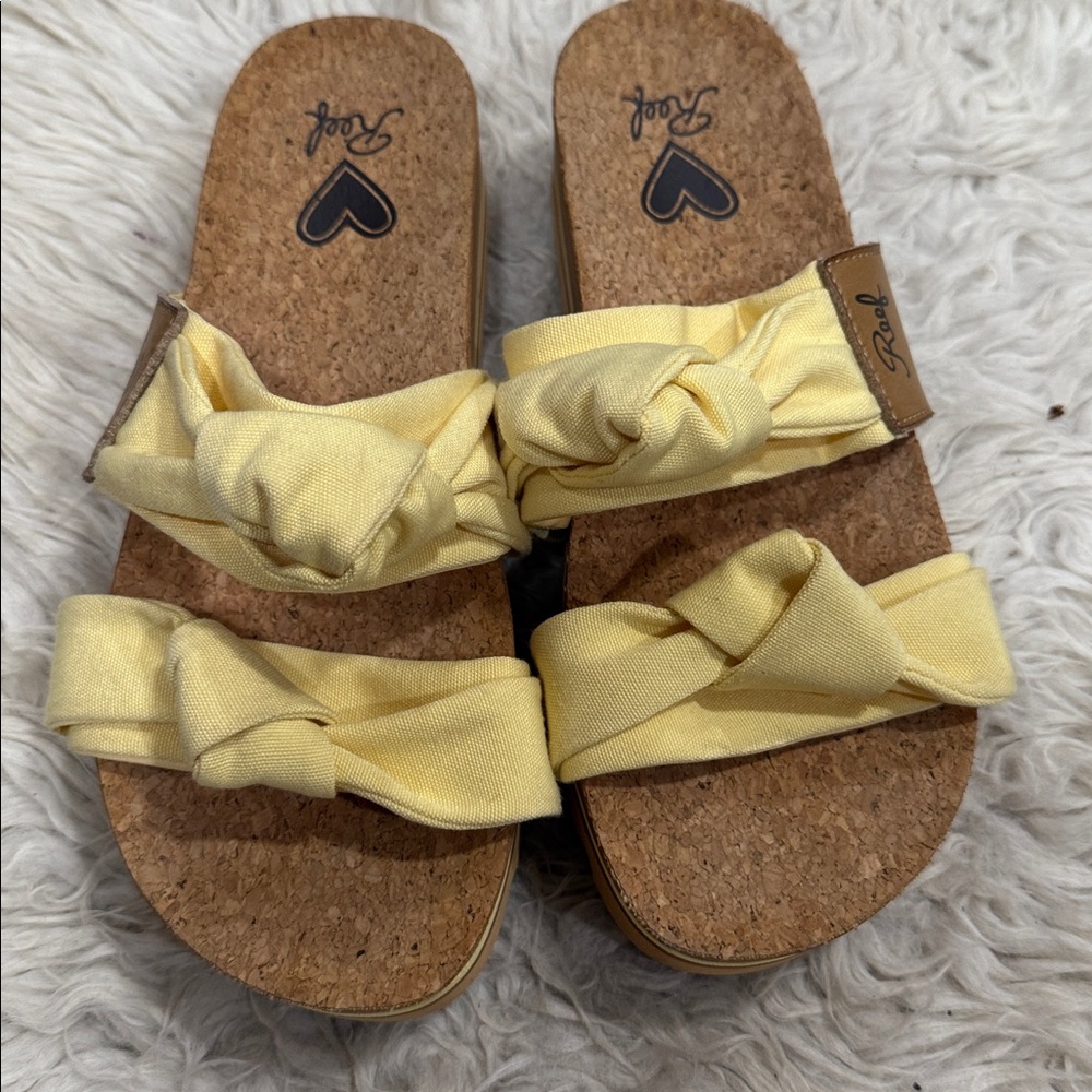 Reef Knotty Vista Hi Platform Sandals Yellow
Bow Cork‎ Footbed Women's 7 - Picture 10 of 10
